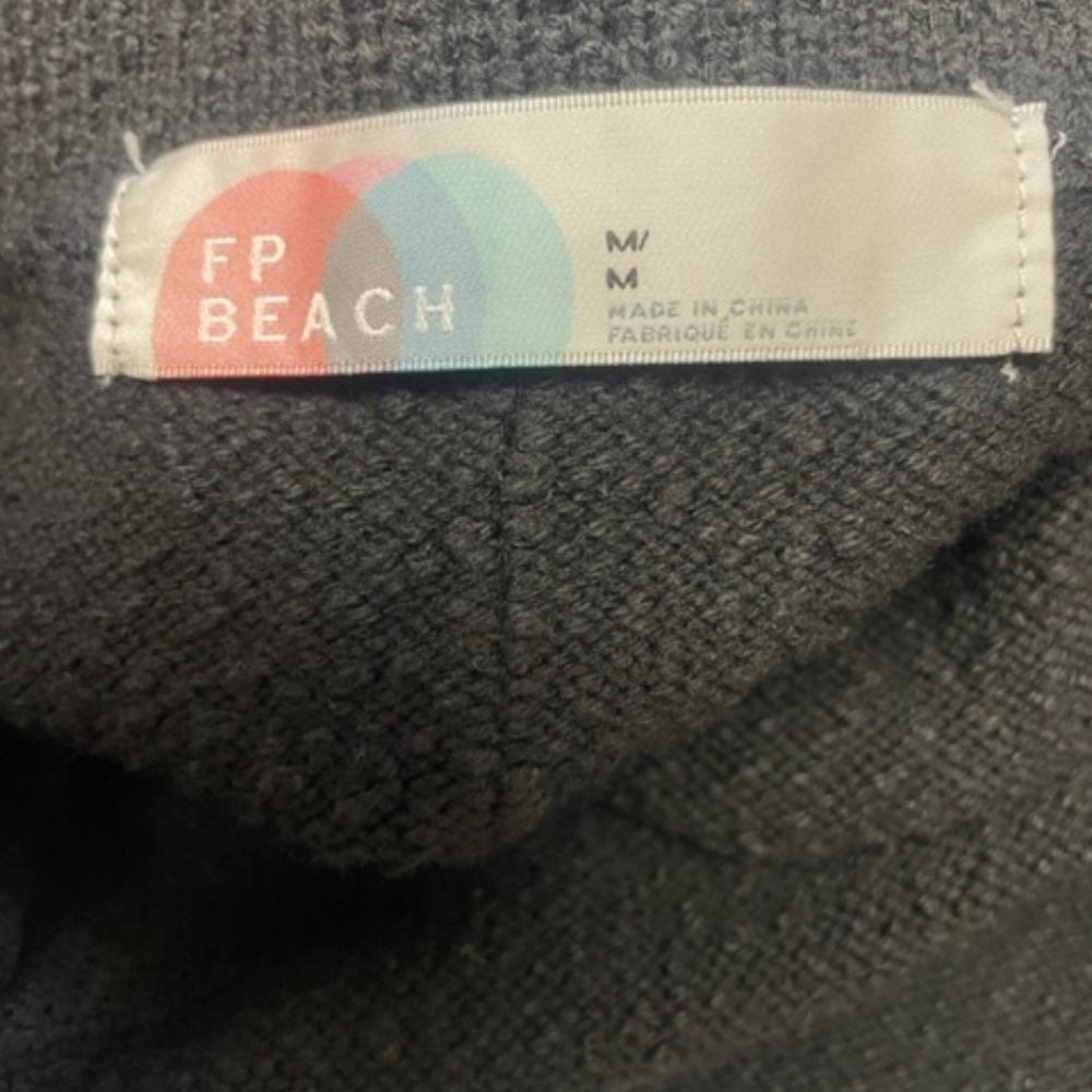 FREE PEOPLE FP BEACH BLACK RIO STRAPLESS SWEATER MAXI DRESS - Picture 8 of 12